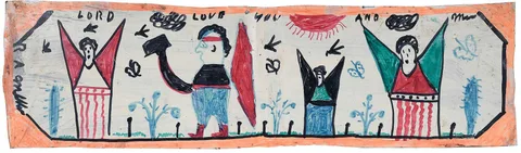R. A. Miller, Two Drawings, both signed lower left corner "R A Miller, felt tip marker on paper