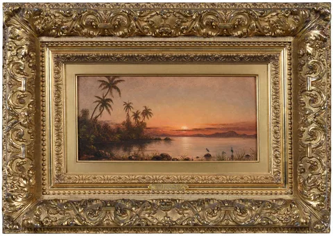 Martin Johnson Heade, Twilight in the Tropics, 1876, oil on paper on board