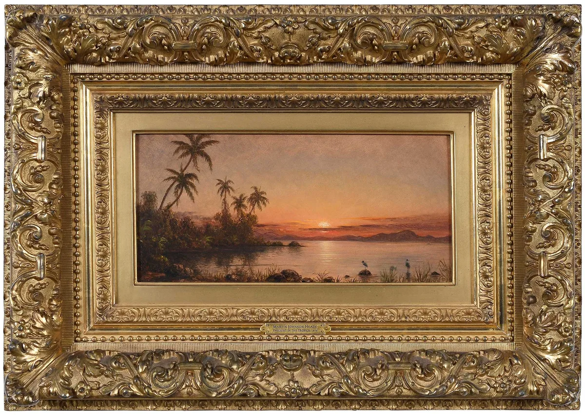 Martin Johnson Heade, Twilight in the Tropics, 1876, oil on paper on board