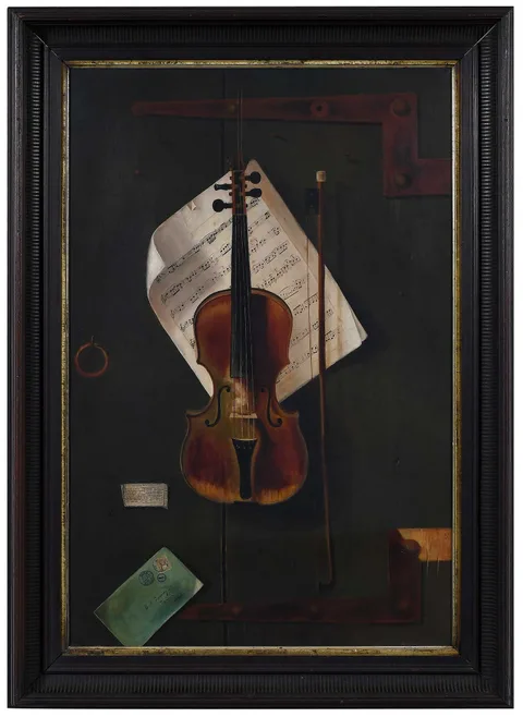 William Harnett, The Old Violin, 1886, oil on canvas