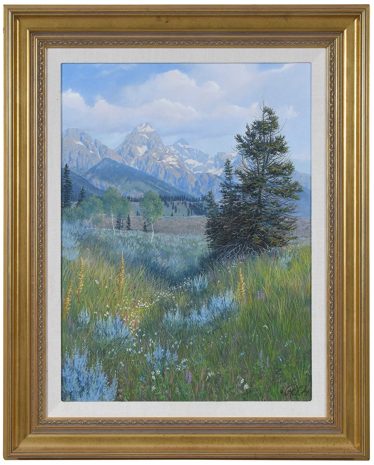 Roger E. Ore, Rocky Mountain Summer, oil on canvas