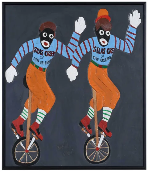 Winfred Rembert, Silas Green of New Orleans, dye on carved and tooled leather