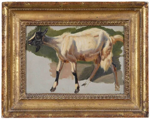 Study of a Goat by Edwin Henry Landseer, oil on paper, sold Feb 2023