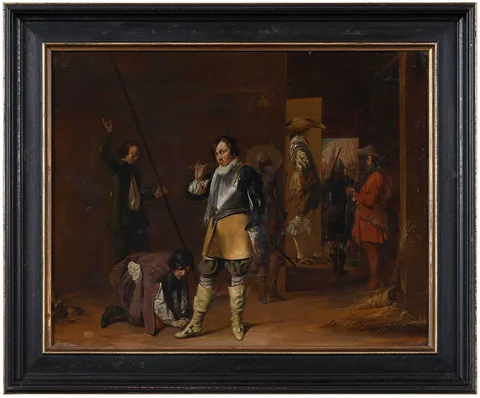 Willem Cornelisz Duyster, A Guardroom Scene- Ready to March, circa 1628-30, oil on canvas