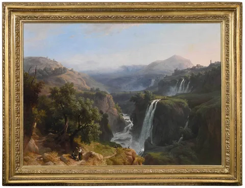 Franz Knebel II, The Cascades of Tivoli, 1865, oil on canvas