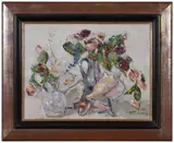 Vladimir de Terlikowski, Still Life with Flowers and Shells