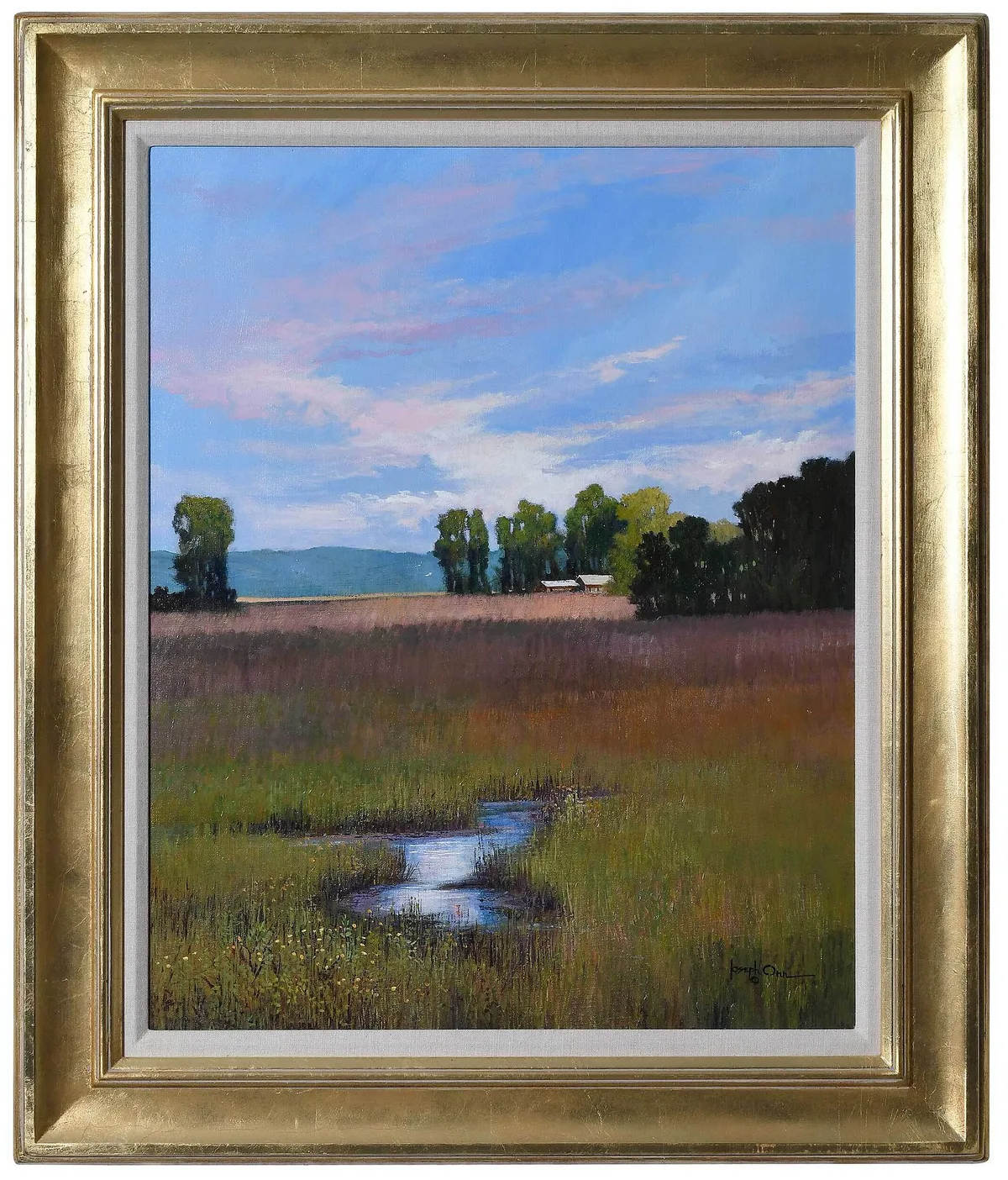 Joseph Charles Orr, Marsh Twilight, acrylic on canvas