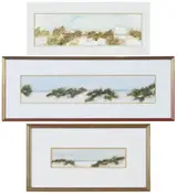 Stephen Scott Young, Three Paintings of Vilano Point, St. Augustine, each signed lower left "S S Young