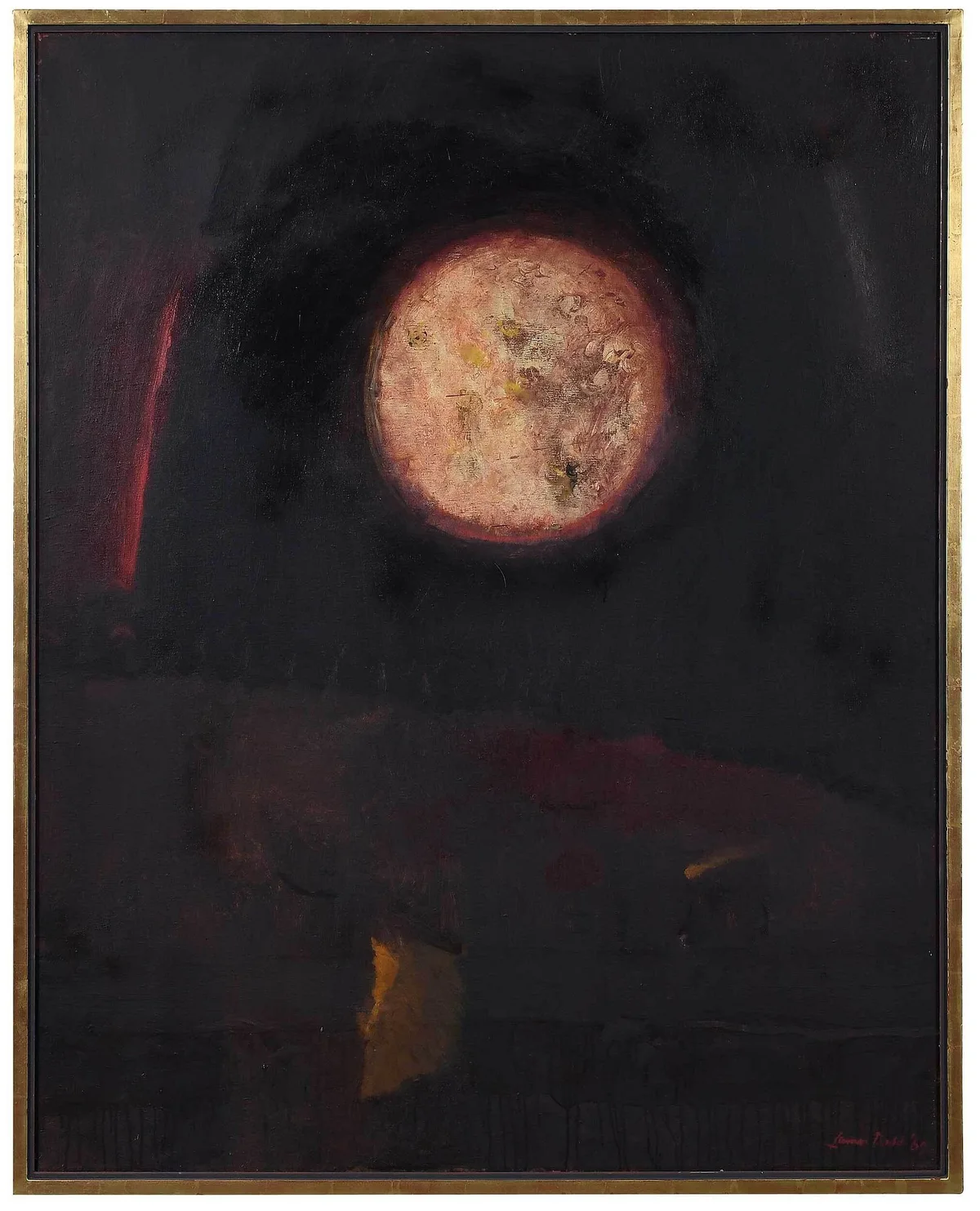 Two Worlds by Lamar Dodd, oil on canvas, sold Nov 2022