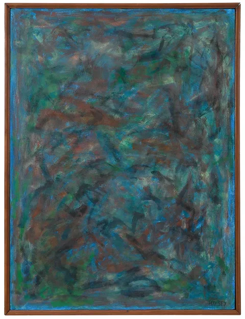 Static Charge by William Melton Halsey, 1992, oil on canvas, offered Nov 2022
