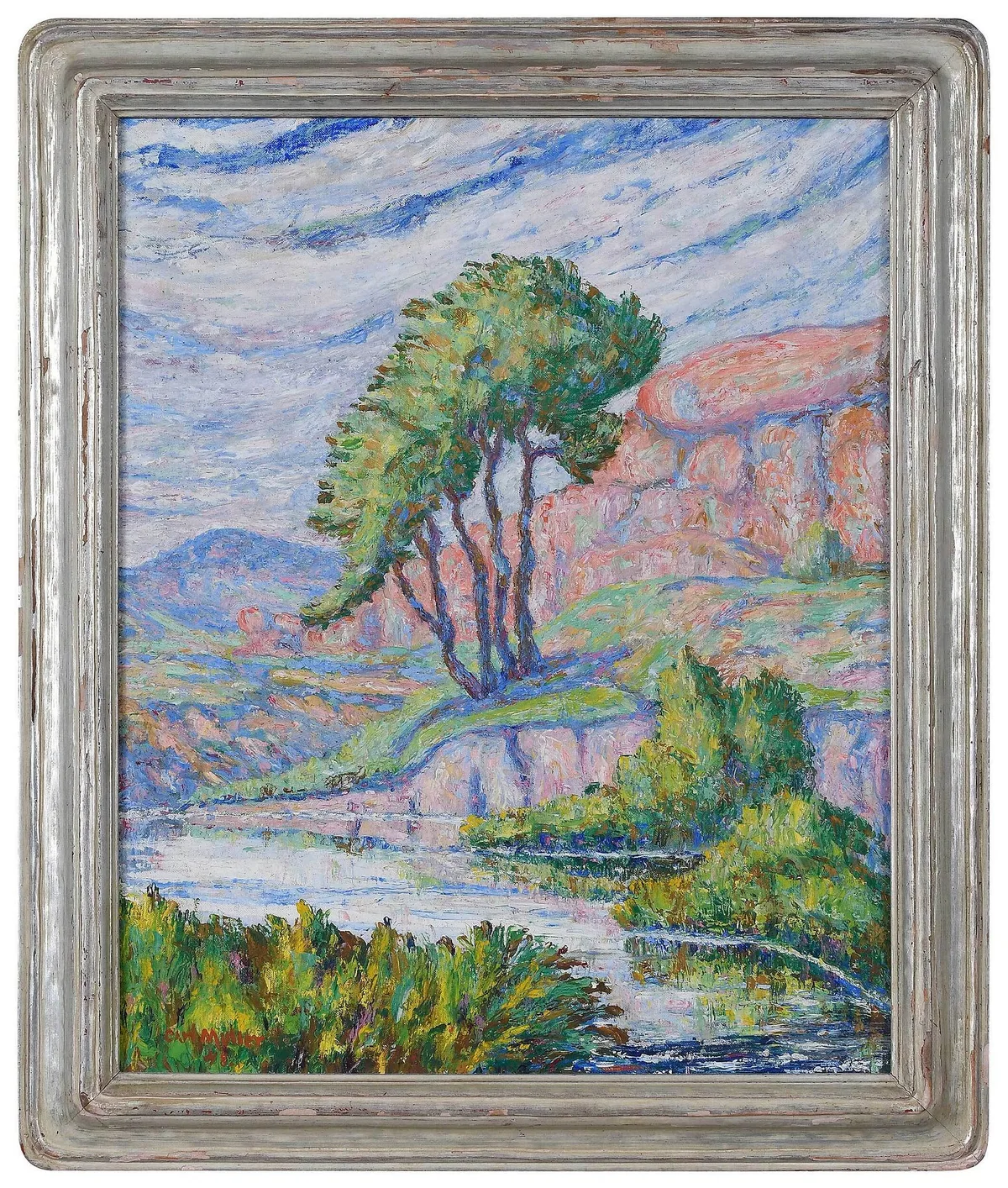 Carl Muller, Rock Creek, oil on panel