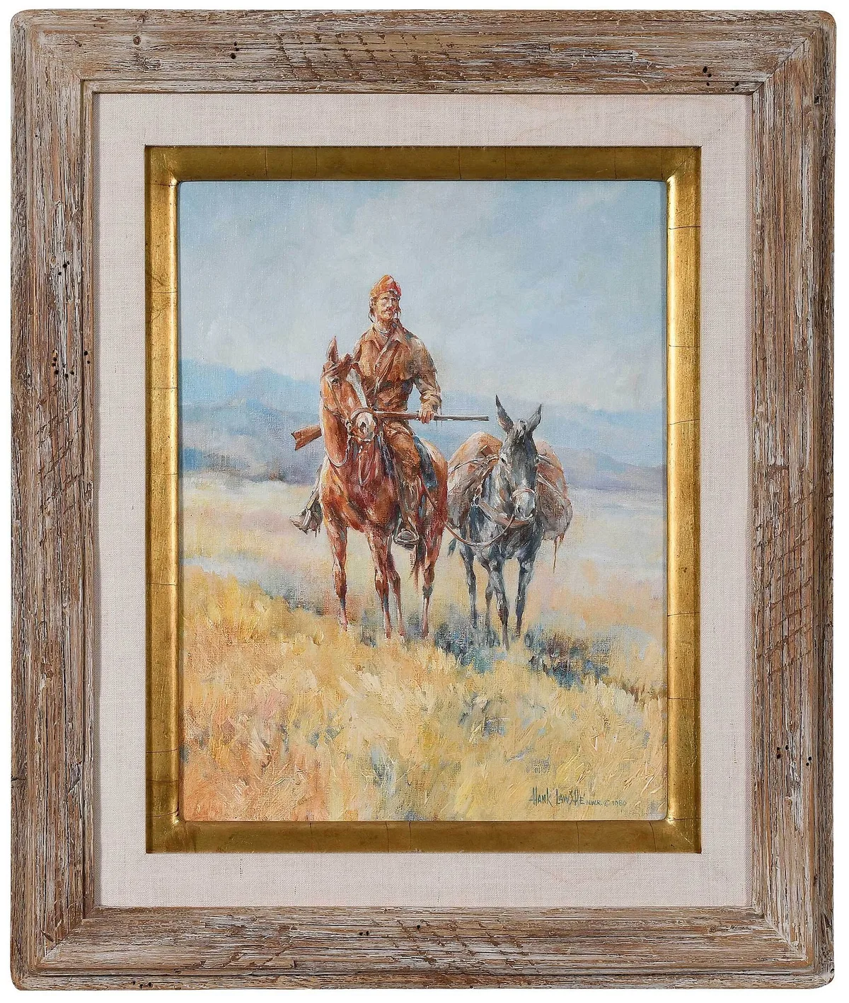 Hank Lawshe, Over the Rim, 1980, oil on canvas