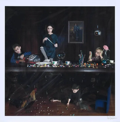 Candy by Julie Blackmon, 2007, archival digital color print, sold Oct 2022