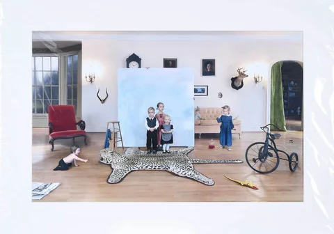 Portrait by Julie Blackmon, 2009, color pigment ink print, sold Oct 2022