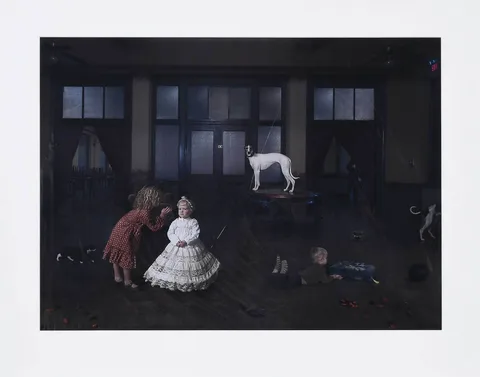 Queen by Julie Blackmon, 2010, color pigment print, sold Oct 2022