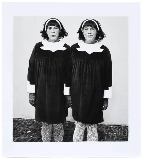 Sandro Miller, Identical Twins, archival pigment print on paper after Diane Arbus