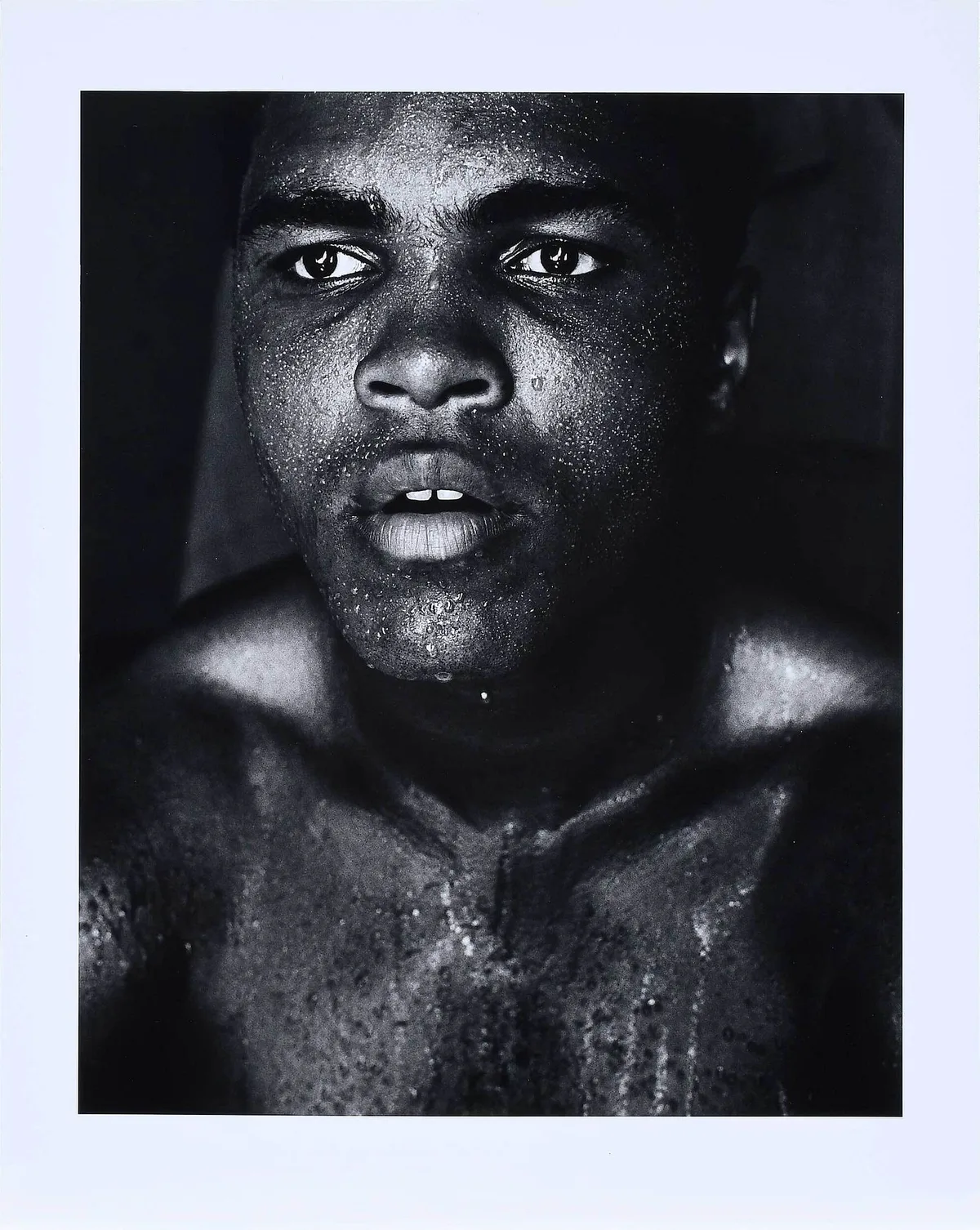 Muhammad Ali by Gordon Parks, 1966, gelatin silver print, sold Oct 2022