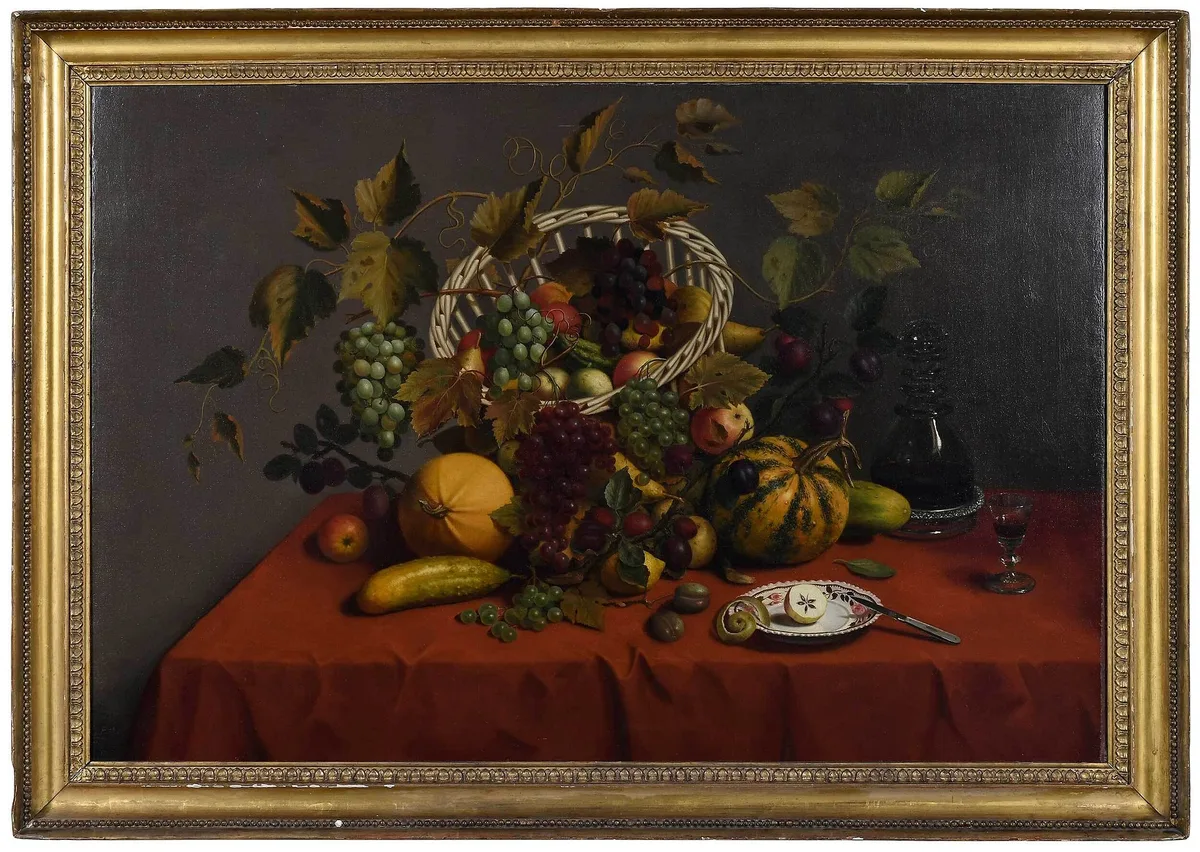 James Miller, Abundant Still Life, oil on canvas