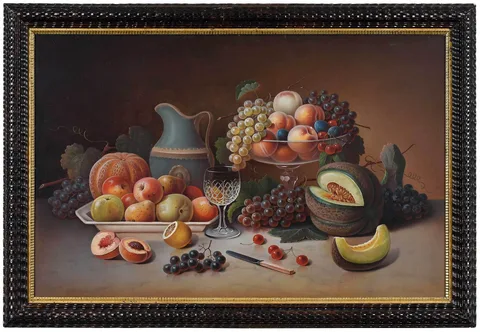 John F. Francis, Abundant Still Life, oil on canvas