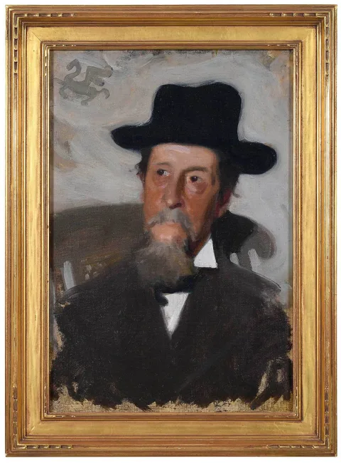 Frederick William MacMonnies, Self Portrait, oil on canvas
