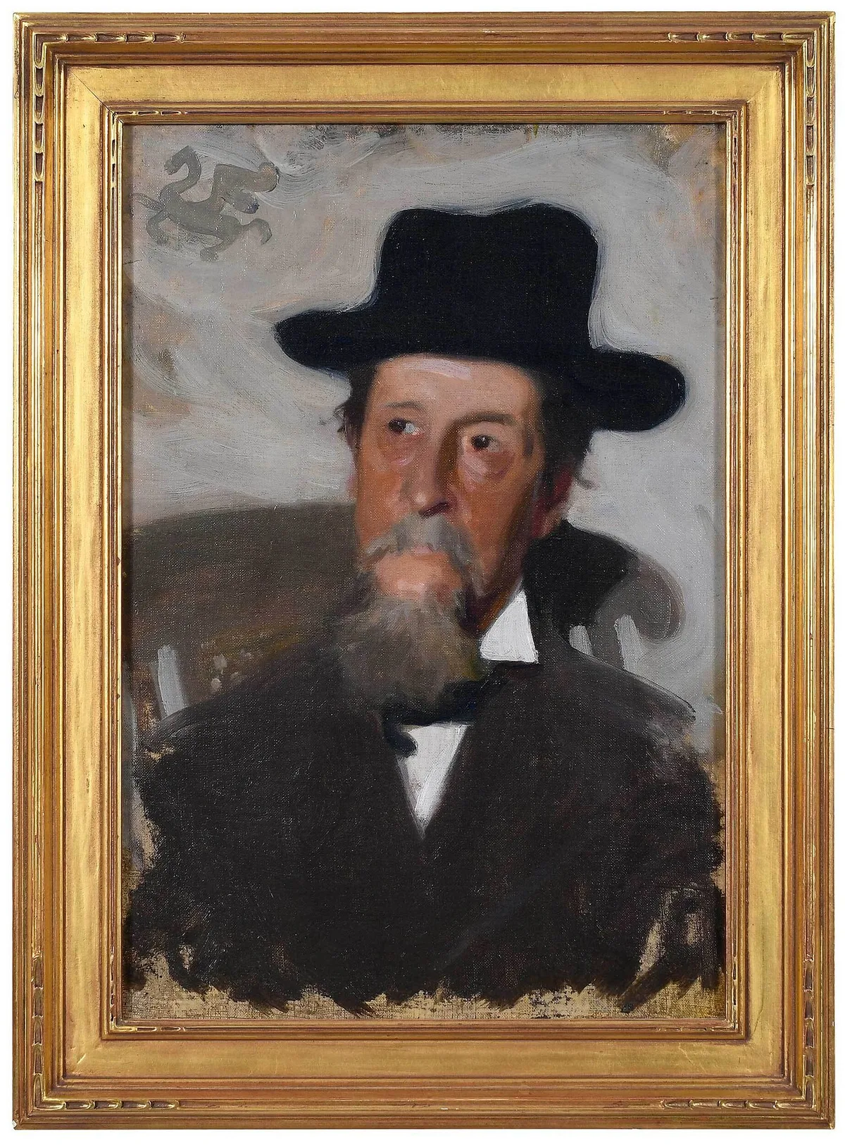 Frederick William MacMonnies, Self Portrait, oil on canvas