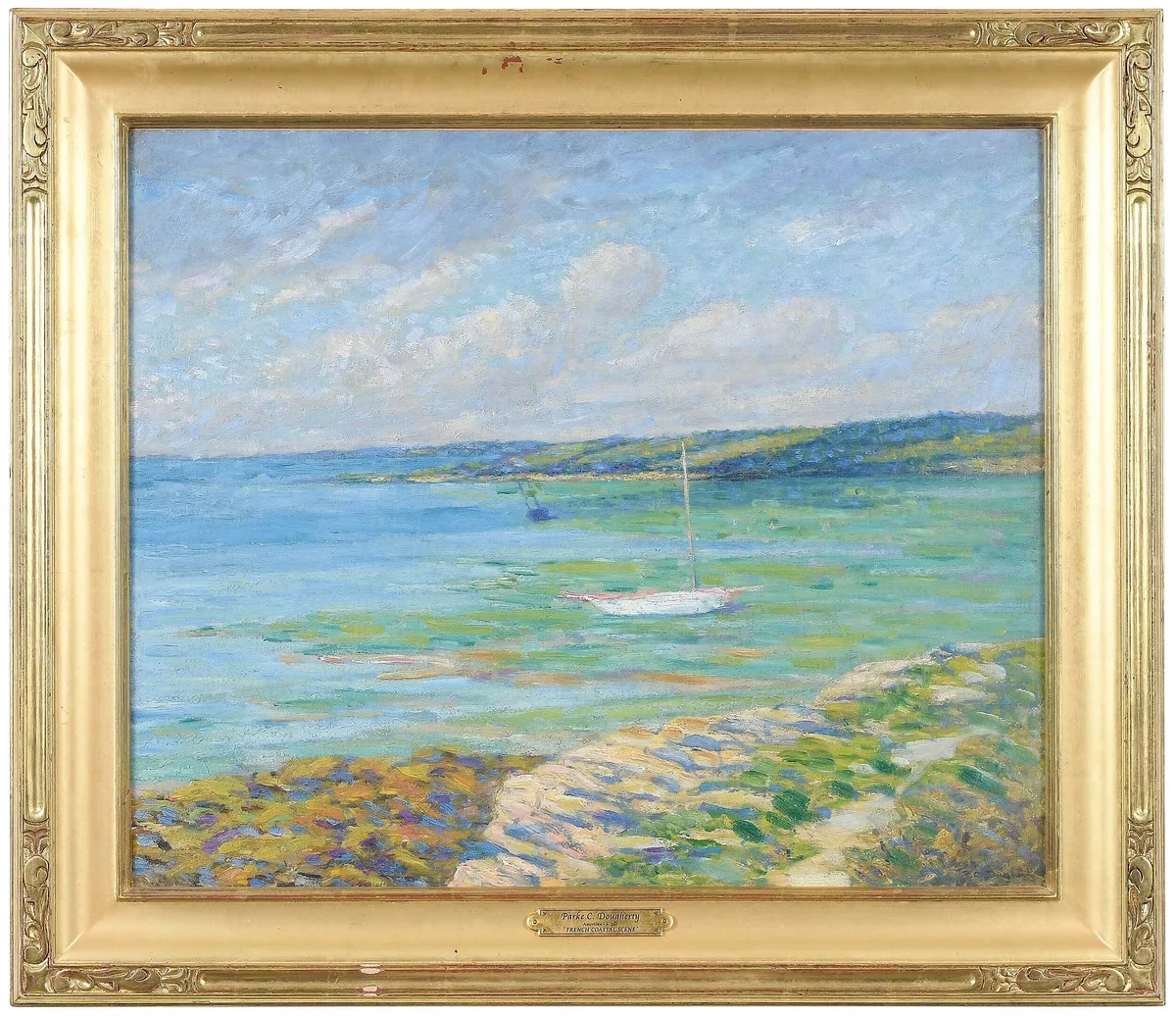 Parke Custis Dougherty, French Coast, Low Tide, oil on canvas