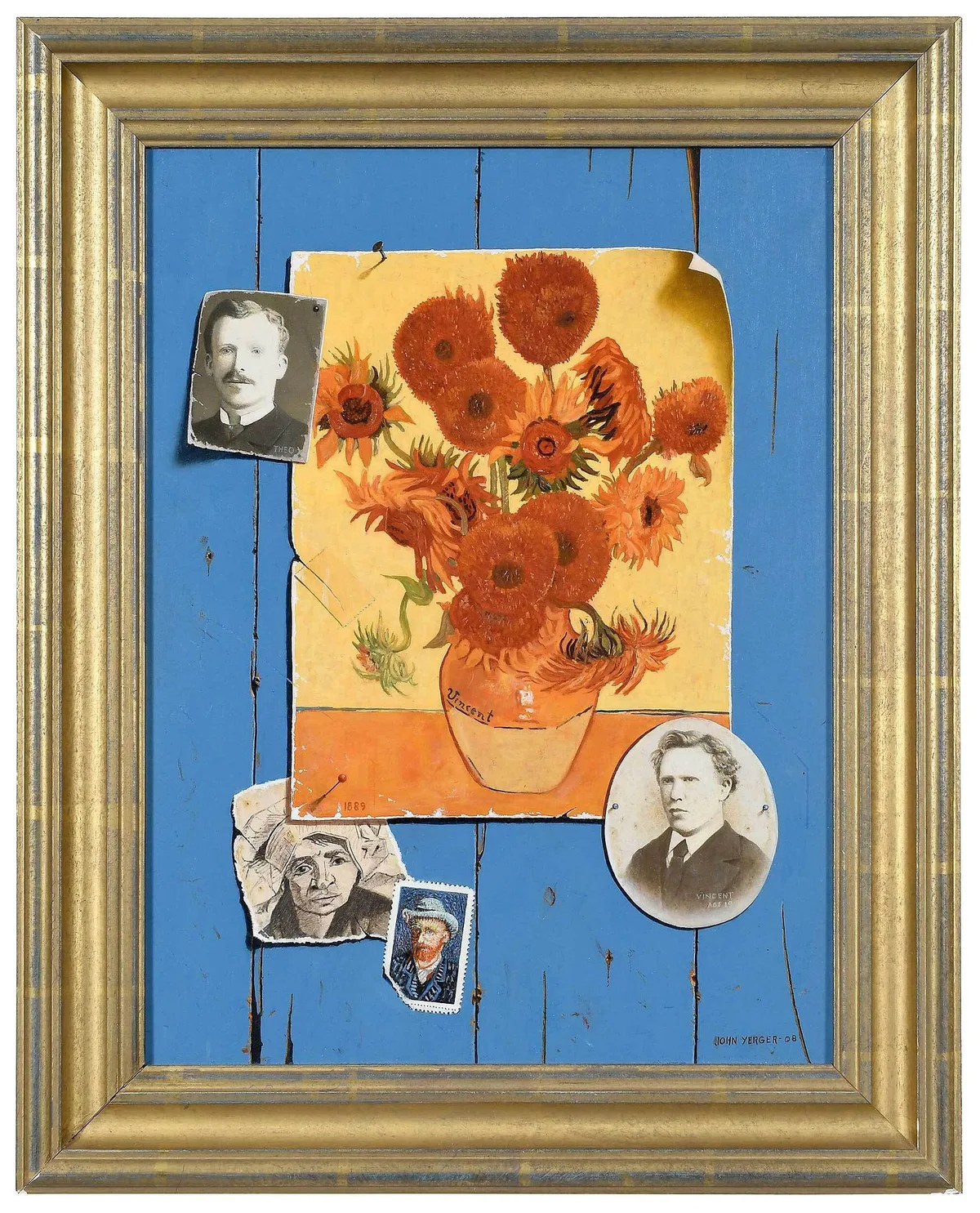 John Yerger, Brothers, Homage to Van Gogh, 2008, oil on panel