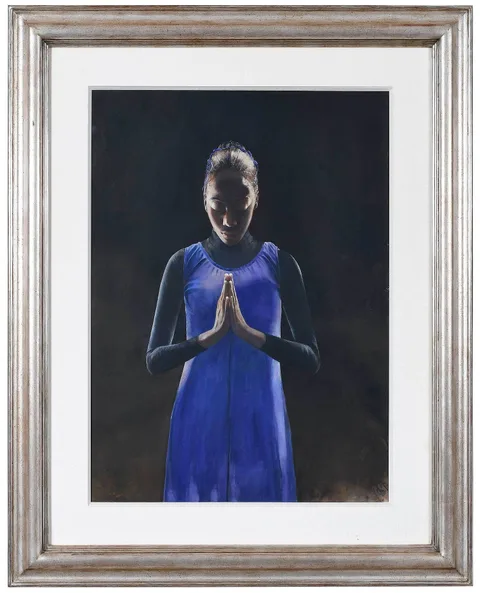 Stephen Scott Young, Faith, 2008, drybrush watercolor on Twinrocker handmade paper