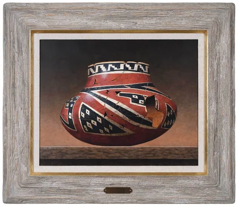 Rock Newcomb, Pieces From the Past, acrylic on Masonite
