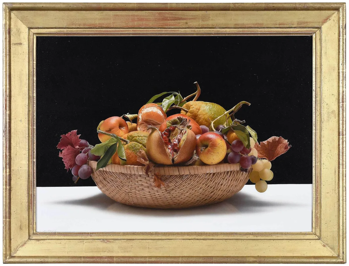 Luciano Ventrone, Controcorrente, circa 1991, oil on canvas