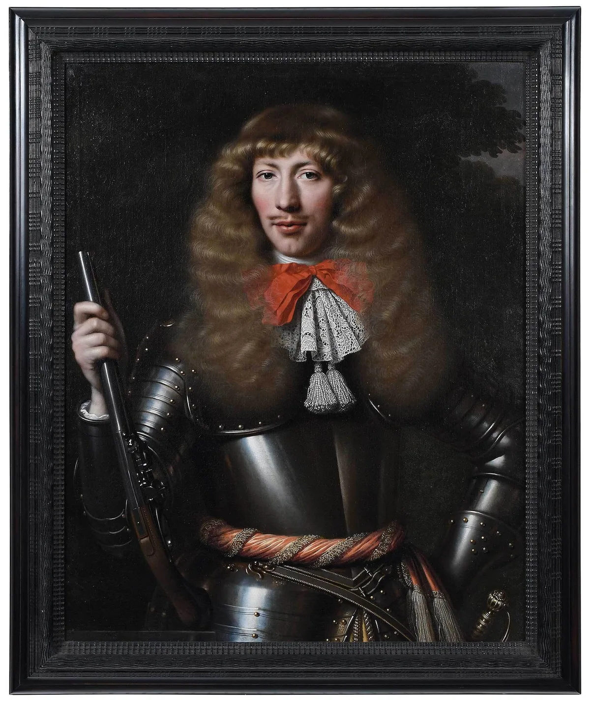 Pieter Nason, Portrait of R. Pauu, Holding a Pistol, 1667, oil on canvas
