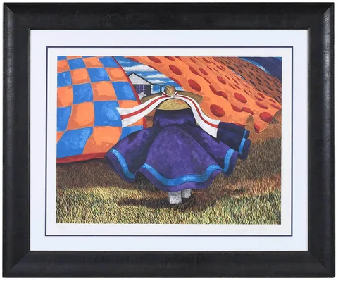 Jonathan Green, Farm Woman, 2009, lithograph in colors