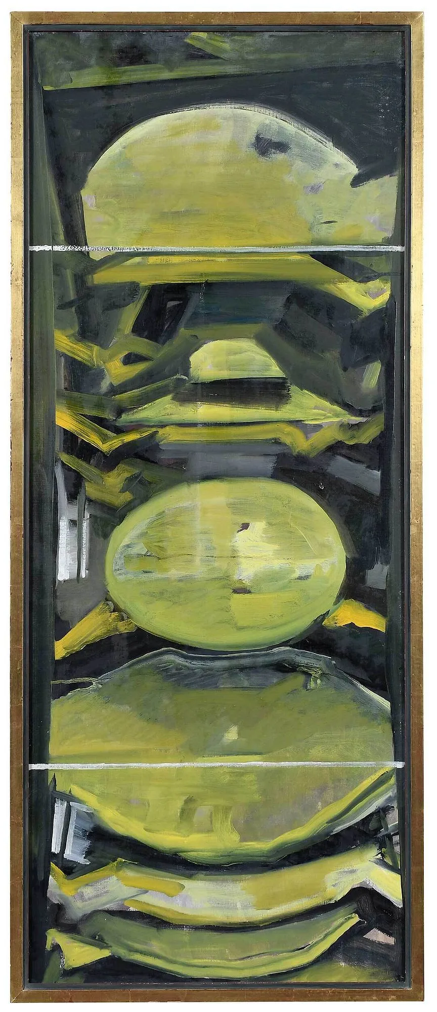 Shuttle Silo, not apparently signed by Lamar Dodd, oil on canvas, sold Sep 2022