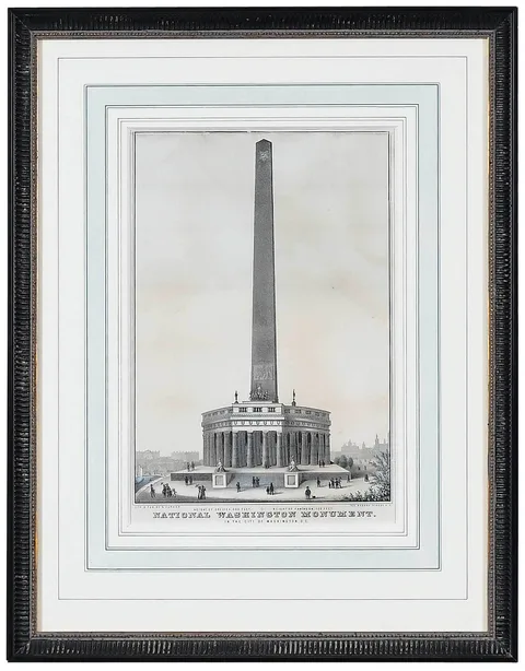 Nathaniel Currier, Untitled, hand colored lithograph on wove paper