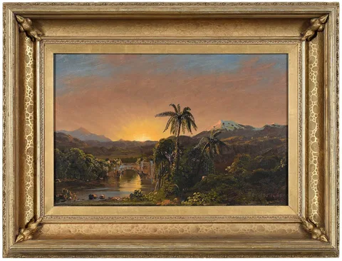 Frederic Edwin Church, Sketch at Chimborazo, oil on paper mounted on panel