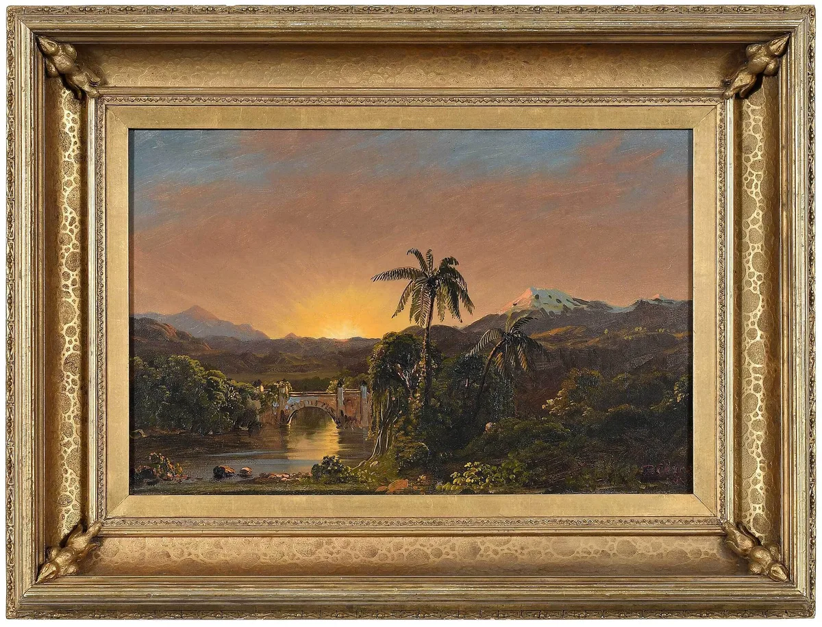 Frederic Edwin Church, Sketch at Chimborazo, oil on paper mounted on panel