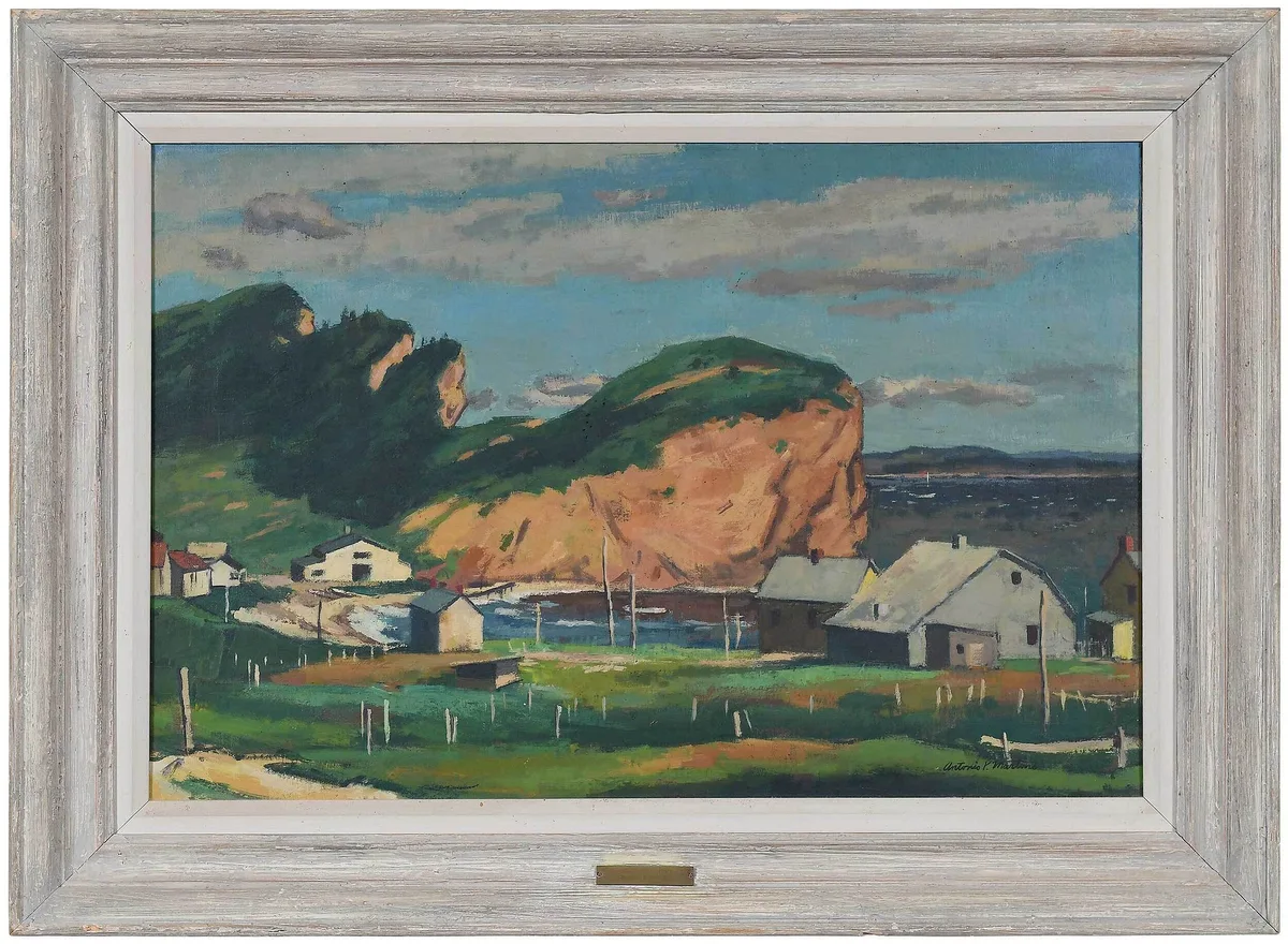 Antonio Martino, Three Sisters, Perce, Quebec, oil on canvas