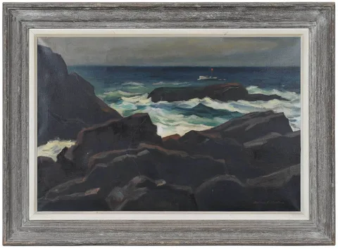 Antonio Martino, Monhegan Island, oil on canvas