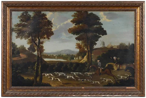 Francis Sartorius, The Hunt, Full Cry, oil on canvas