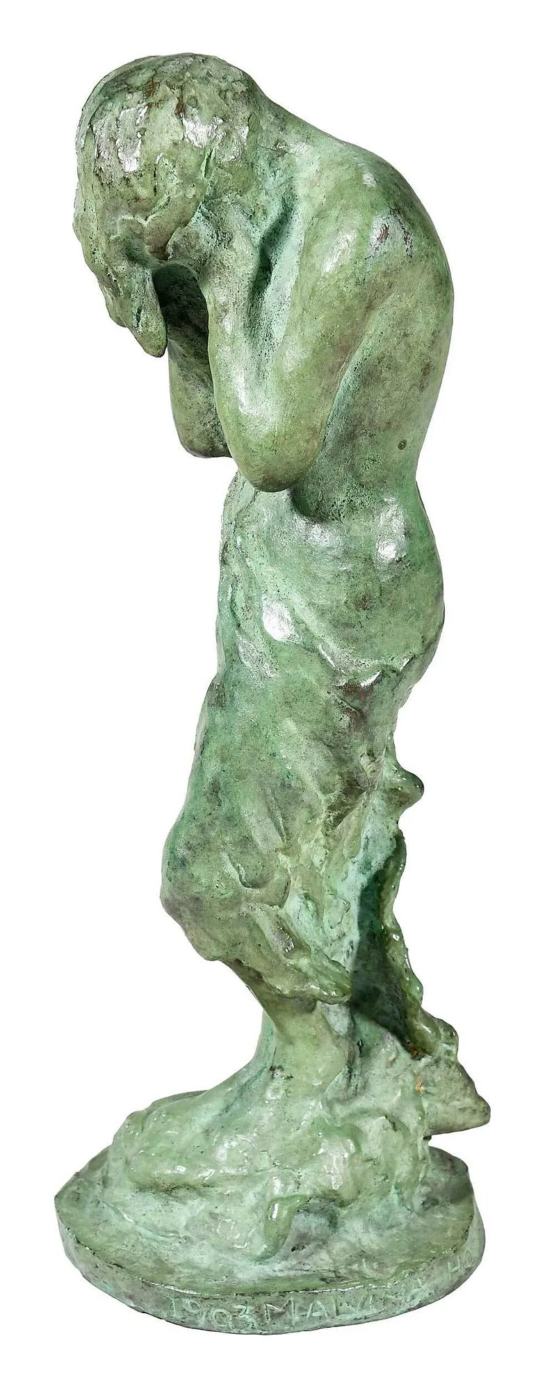 Despair by Malvina Hoffman, 1903, patinated bronze, sold Sep 2022