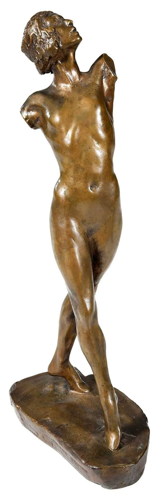 La Gavotte, Nude Study by Malvina Hoffman, patinated bronze, sold Sep 2022