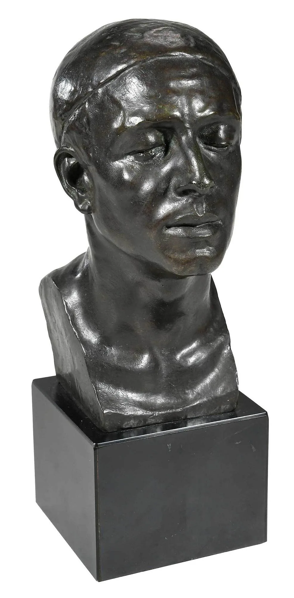 Marcel Griaule Bust by Malvina Hoffman, 1968, patinated bronze, sold Sep 2022