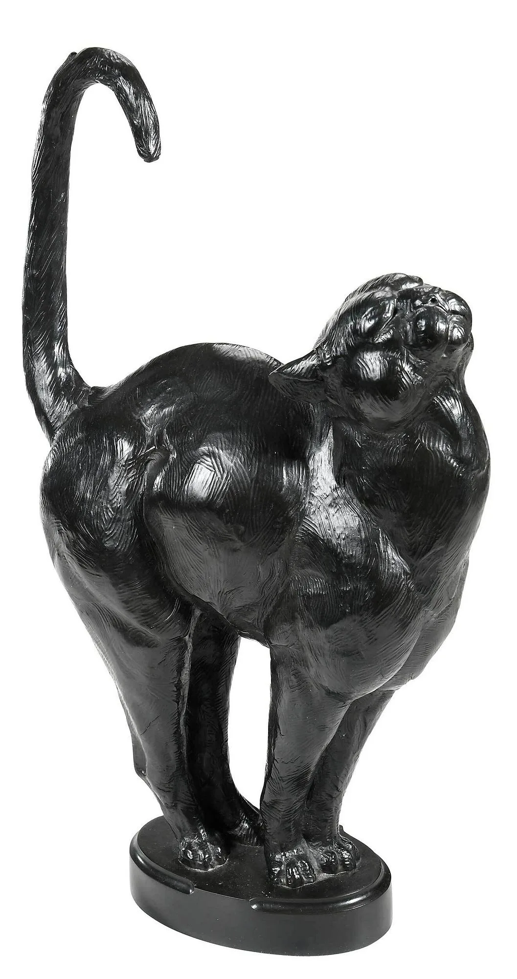 Cat by Dan Ostermiller, 1995, patinated bronze, sold Sep 2022