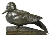 Dan Ostermiller, Green Wing, duck standing in a stream bed