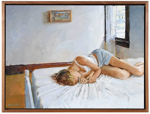 Philip Geiger, The Designer, 2002, oil on Masonite