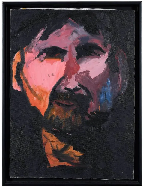 Daniel Kepplinger "King Gimp", Old Man, oil on canvas