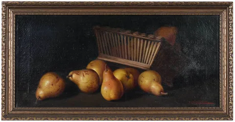 John Califano, Still Life with Pears, oil on canvas