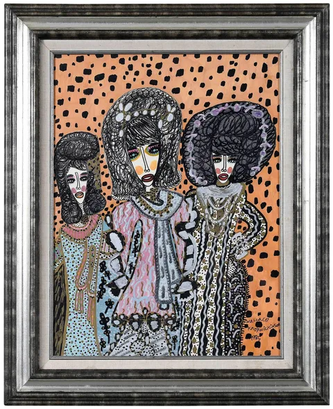 Wallace Knox Wilkinson, Jr., paint and marker on paper