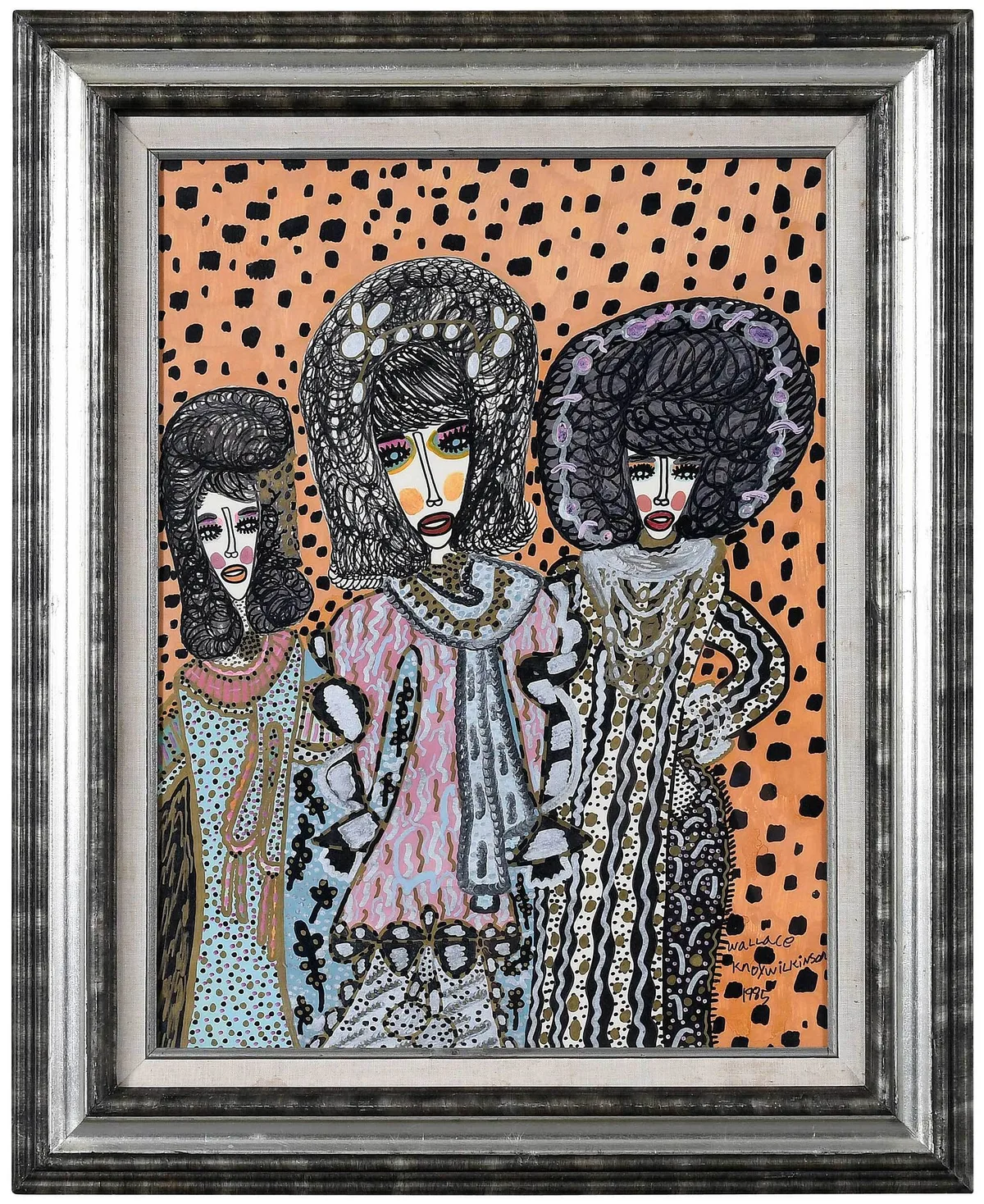 Wallace Knox Wilkinson, Jr., paint and marker on paper