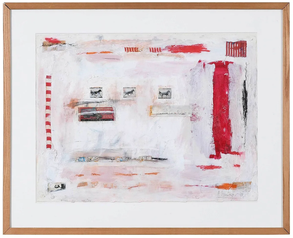 Pamela Smilow, Composition in Flesh with Three Horses, 1988, mixed media on paper